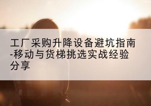 新乡移动式升降机怎么选-工厂采购升降设备避坑指南-移动与货梯挑选实战经验分享